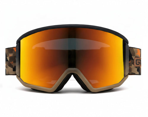 Backcountry Pro Gabe Taylor Series snow goggles by MHD with orange lens