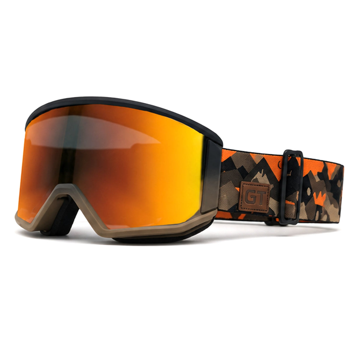 Side view of Backcountry Pro snow goggles by MHD with wide field of view