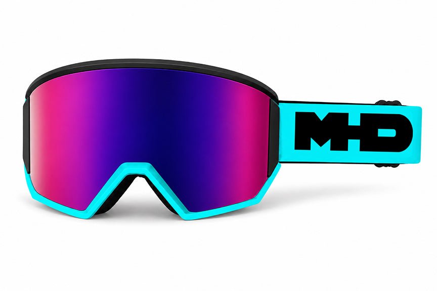 Basix Snow Goggles with purple ion lens by MHD strap