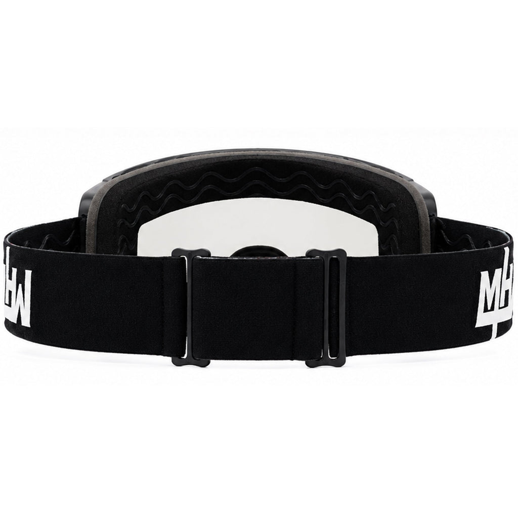 Blacked Out snow goggles by MHD with silicone-backed strap
