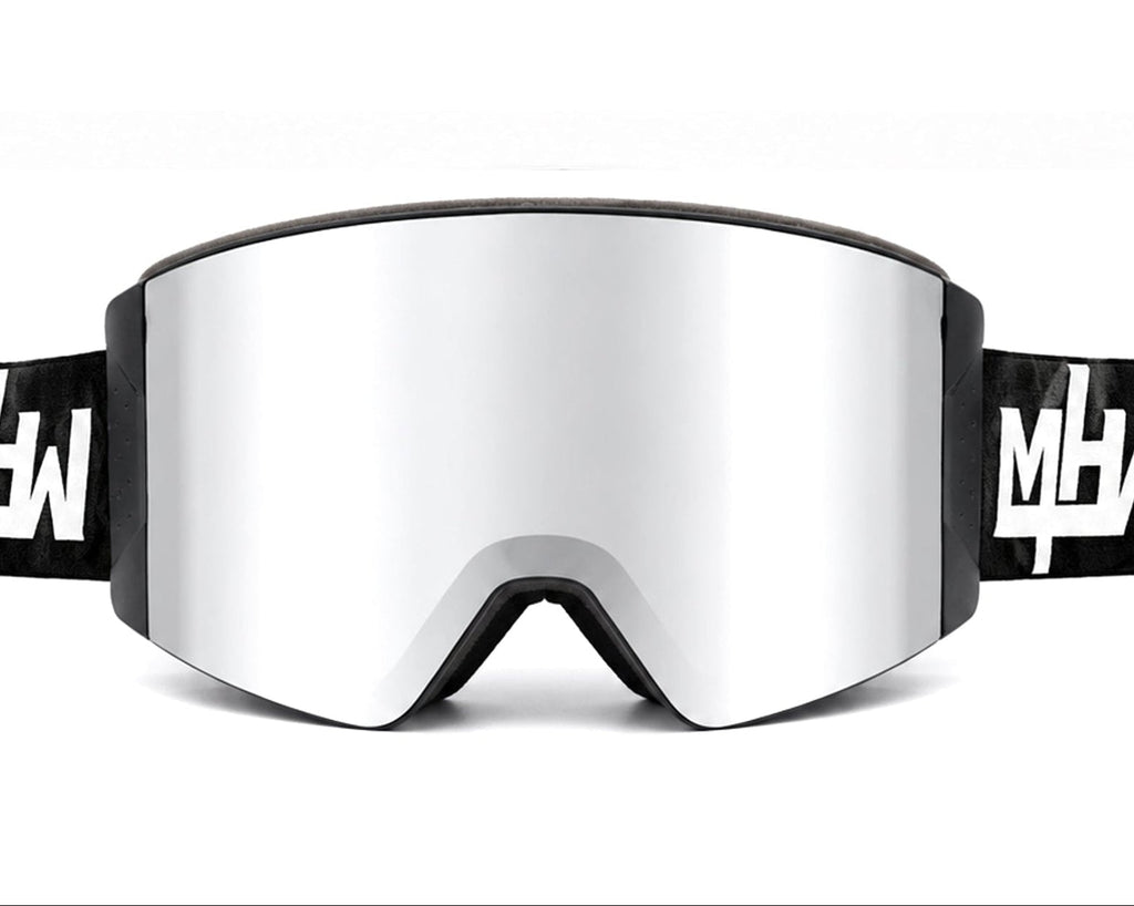 Blacked Out snow goggles by MHD with mirror magnetic lens