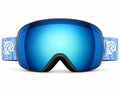 Denim ski snowboard goggles with photochromic spherical lens by MHD