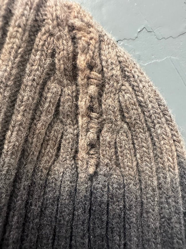 DUSK Snowboard Beanie close up shot MHD