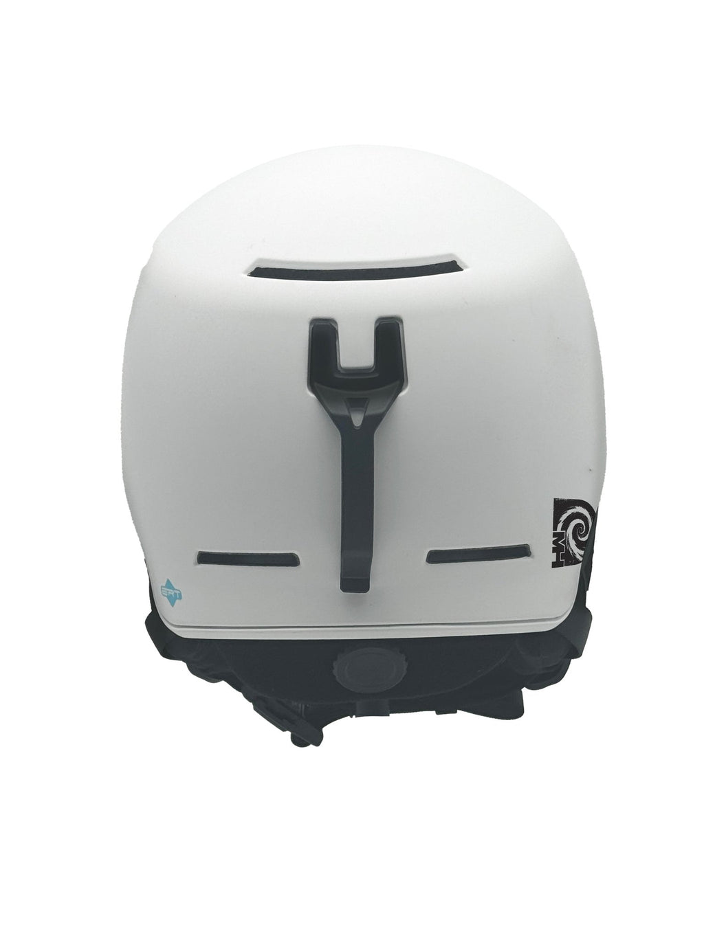 Back view of Ghost Face snowboard helmet by MHD with low-profile fit