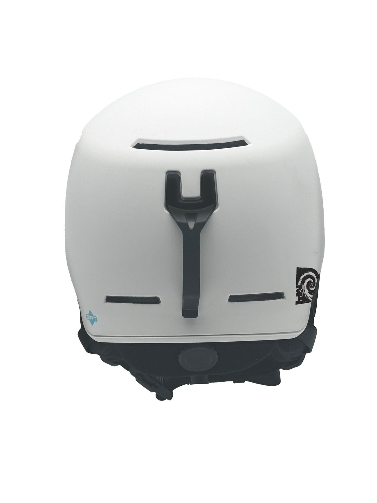 Back view of Ghost Face snowboard helmet by MHD with low-profile fit