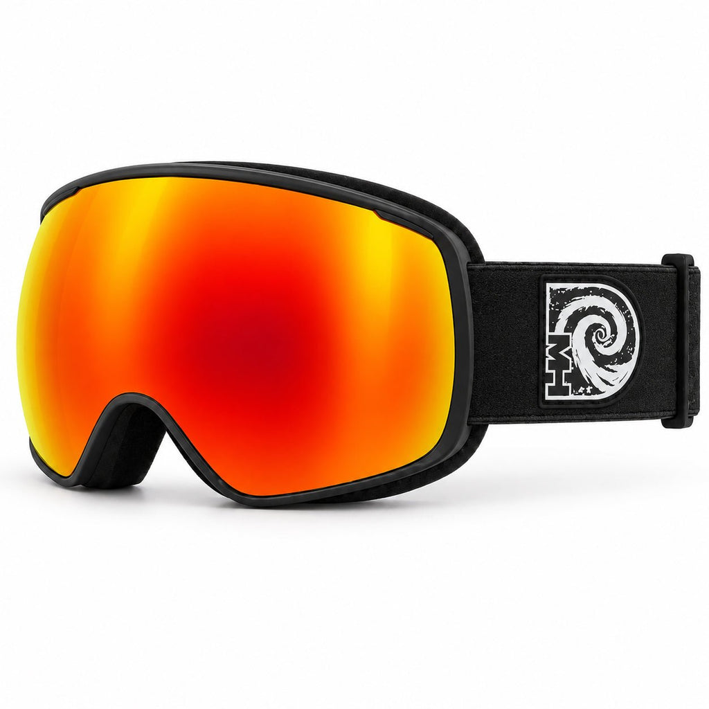 Hell Raiser ski snowboard goggles with photochromic spherical lens by MHD 3/4 view