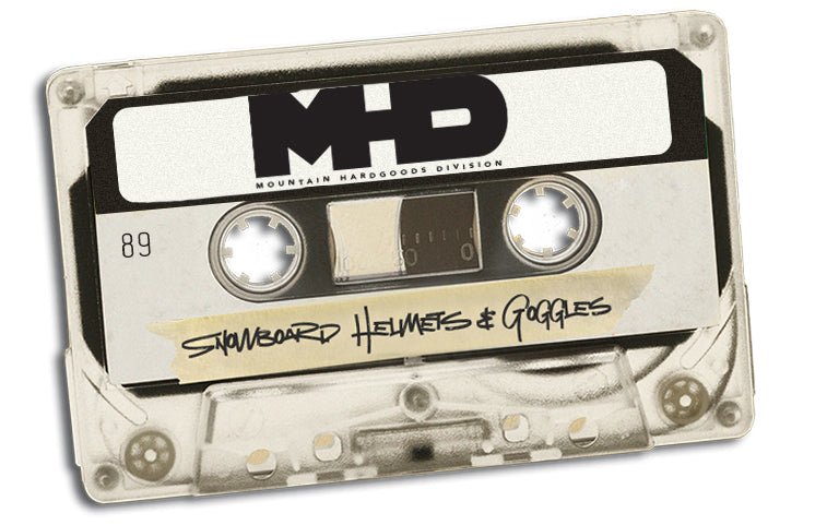 Cassette graphic from the Mix Tape snowboard t-shirt by MHD