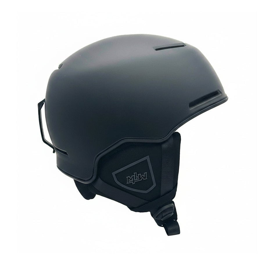 OG CLASSIC matte black snowboard helmet by MHD side view