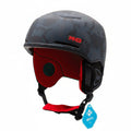 Shredder snowboard helmet by MHD in grey camo with red liner