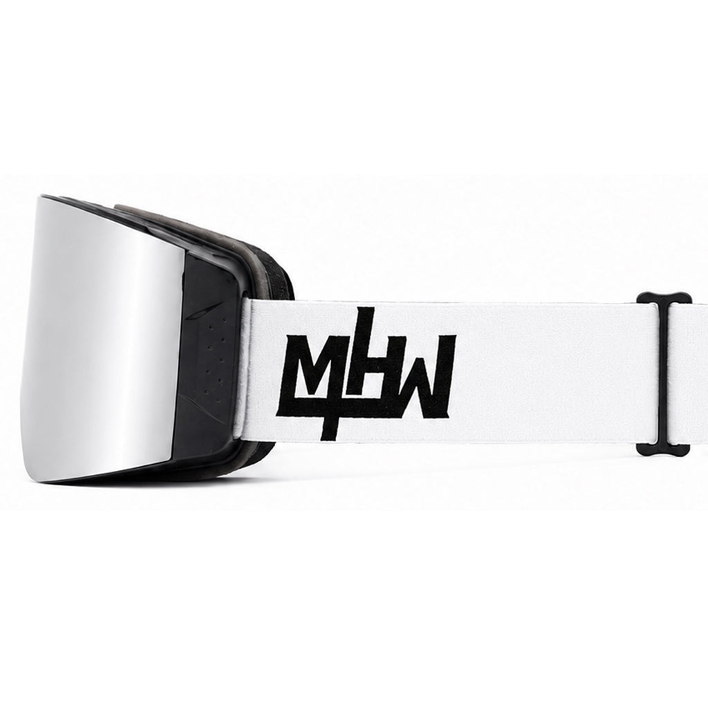 Side view of Snow Blind  snow goggles by MHD with locking lens system