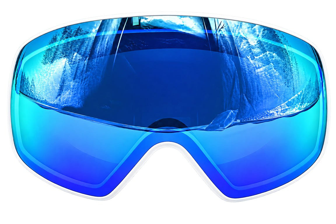Blue toric replacement lens for MHD
